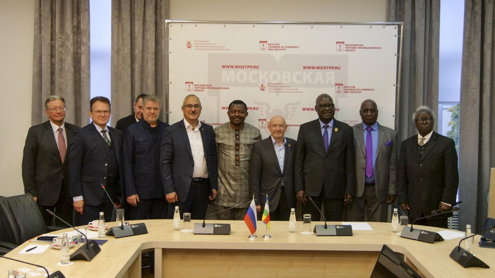 Coopération : une forte délégation de la Centrafrique reçue chaleureusement par la Chambre du commerce et d’industrie de Moscou