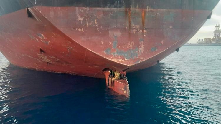 3 migrants passent 11 jours sur le gouvernail d’un navire entre le Nigeria et les îles Canaries