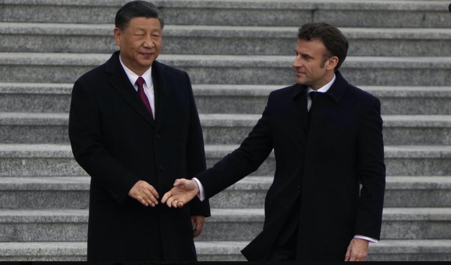 Visite du président français en Chine : Macron n’a pas réussi à faire changer d’avis à Xi Jinping, il s’est plutôt fait ridiculisé 
