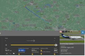 Selon Flightradar24, l'avion appartenant à EB a disparu à une altitude de 28 000 pieds, soit environ 8 500 mètres, à une vitesse d'environ 513 nœuds, soit 950 kilomètres par heure. Officier de sécurité biélorusse.